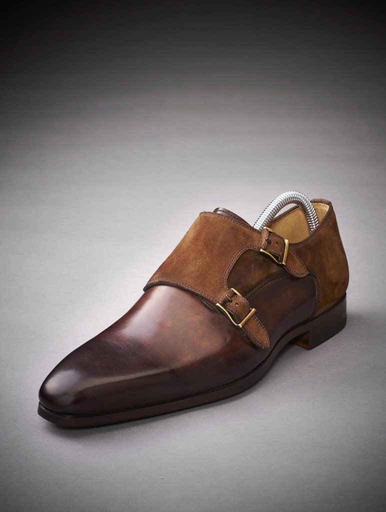 mens leather dress monk strap boots