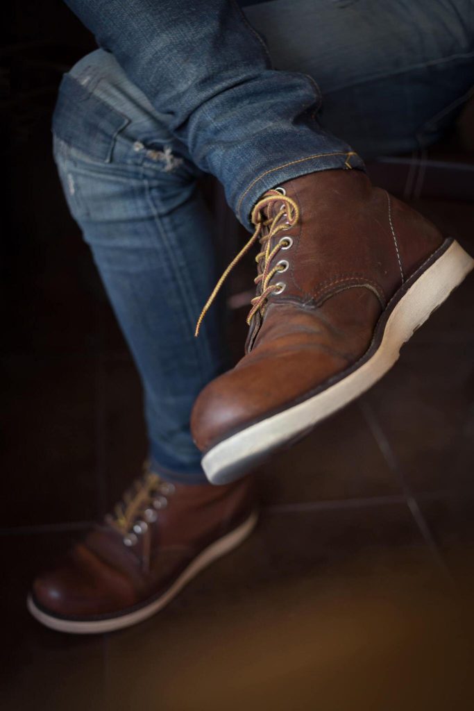 casual leather boots men